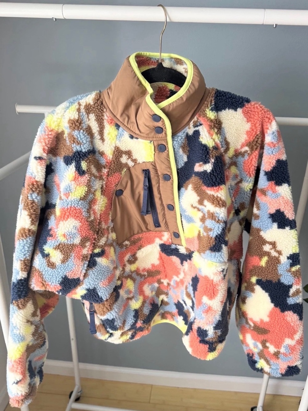 FP Movement Hit The Slopes Printed Fleece Pullover— Camp Combo